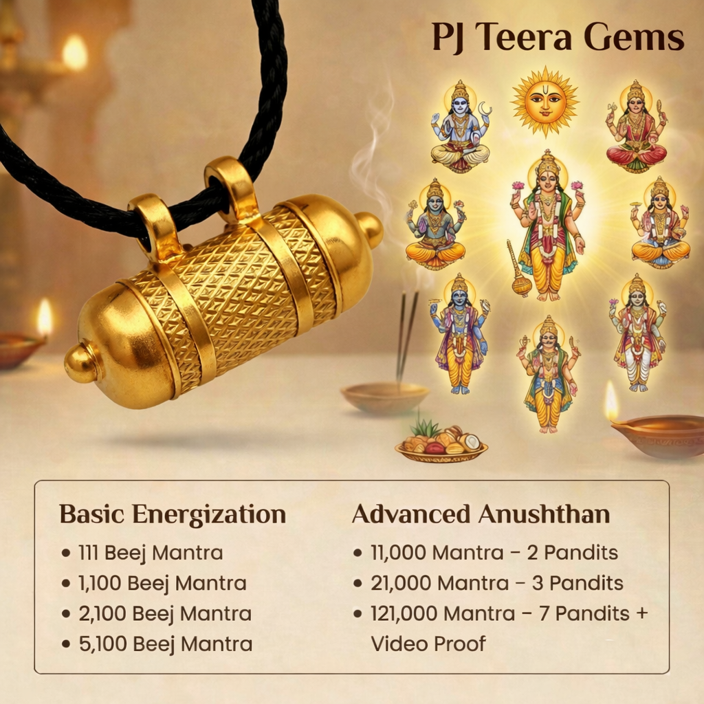 Navgraha Kavach | Vedic Amulet for Planetary Balance | Ashtdhatu Amulet